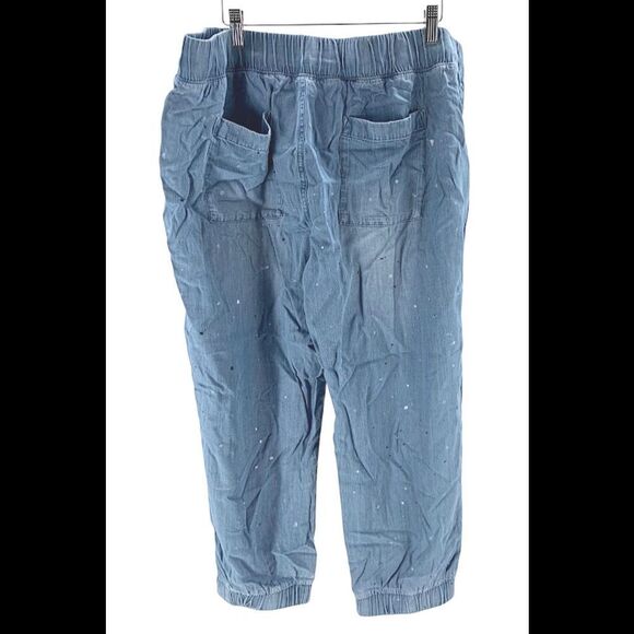 Side Stitch Soft Tencera Painted Dot Medium Ombre Jogger Pants Blue - Regular - Picture 2 of 2